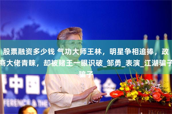 股票融资多少钱 气功大师王林，明星争相追捧，政商大佬青睐，却被赌王一眼识破_邹勇_表演_江湖骗子