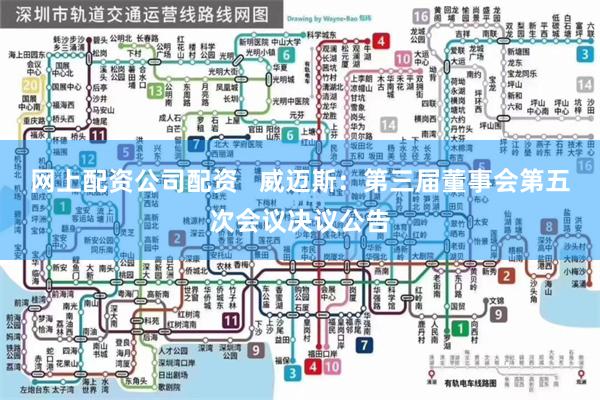 网上配资公司配资   威迈斯：第三届董事会第五次会议决议公告