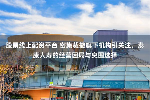 股票线上配资平台 密集裁撤旗下机构引关注，泰康人寿的经营困局与突围选择