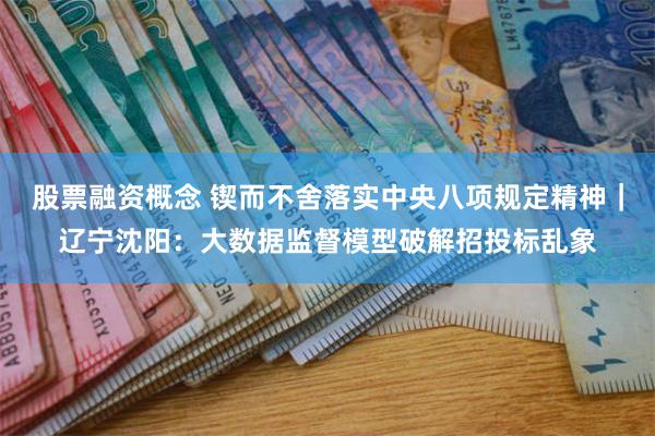 股票融资概念 锲而不舍落实中央八项规定精神｜辽宁沈阳：大数据监督模型破解招投标乱象